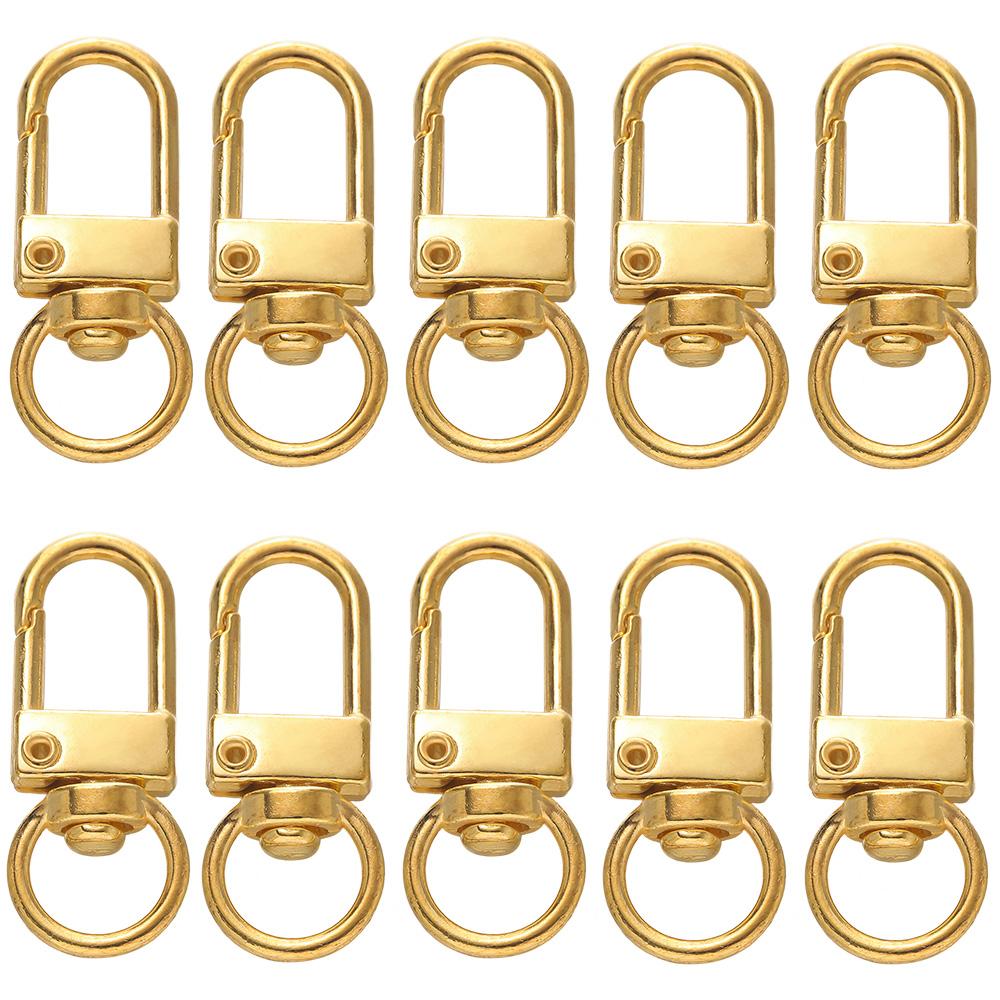 10pcs/Lot 13x33mm Snap Lobster Clasps Hooks for DIY Jewelry Making Keychain Bag Clasp Keyring Accessories Supplies