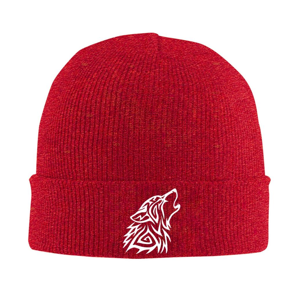 Wolf Dog Tribal Knitted Hats Winter Thick Caps Unisex Women Warmer Bonnet Hat Outdoor Leisure Hat Warm Soft Caps