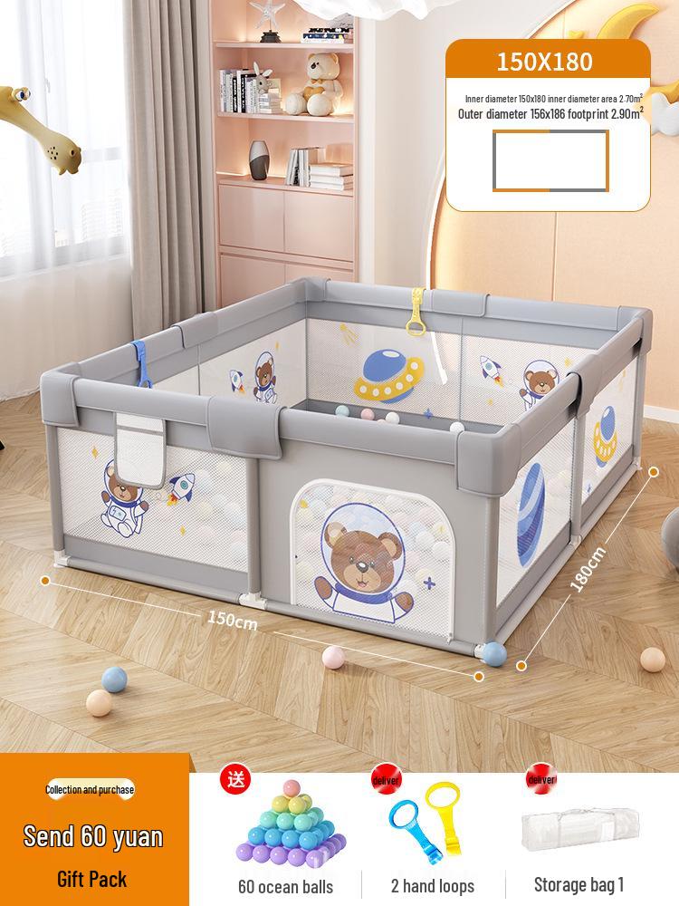 Baby Safety Playpen & Crawling Mat: Indoor Fabric Barrier for Toddlers