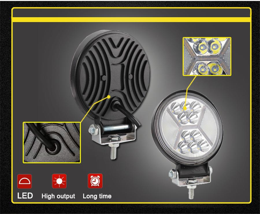 2Pcs LED Work Light 234W 4inch Spot Flood Light Bar Off Road 4x4 accessories Combo 12 Volt Led Spotlight for Truck SUV Boat 3000K 6000K Lamps