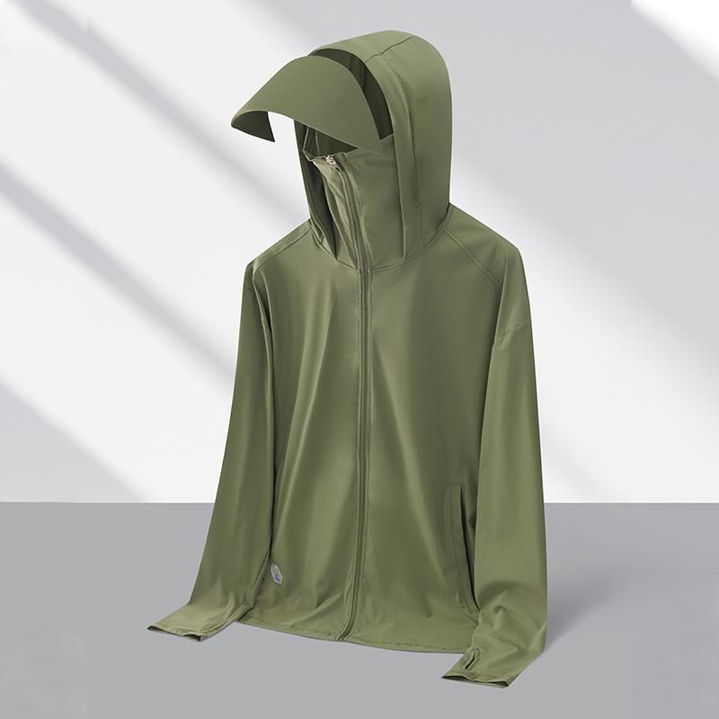 2024 Summer UV Protection Hooded Jacket for Men & Women - Ice Silk Outdoor Sunshield