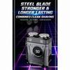 Portable Electric Shaver Waterproof Beard Razor Mecha Punk Style Mini Shaver  Travel