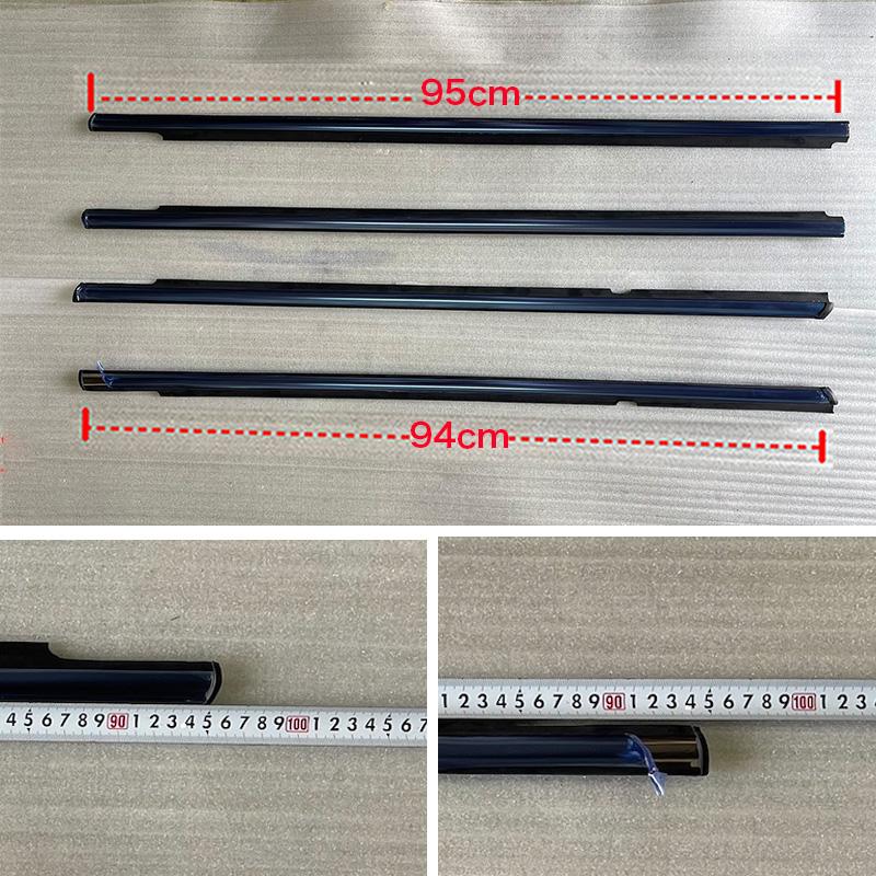 4 Stück Auto-Fenstergummidichtung für Mitsubishi Lancer 2.0L 2.4L 2008-2017 Wetterschutzdichtung Türleistenverkleidung 5727A005 5727A006