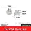 M4-M8 Transparente PVC-Saugnapf mit Gewindestange