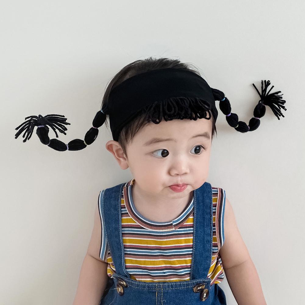 Children's Funny Hair Band Personality Trend Headband Super Black Korean Baby Hair Headwear Acc I5X1