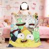 Blanket Funny For Soft Throw Blanket O-Opposites for Cartoon Picnic S-Solar Bed Sofa Home Bedroom Cozy Warm Comfortable