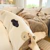 Velvet Fleece Bedding Set: Four-Piece Plush Student Dorm Winter Set