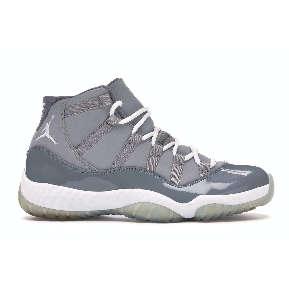 

Мужские кроссовки Air Jordan 11 Retro Cool Grey 2010 Средне-серые Бело-холодно-серые 378037-001
