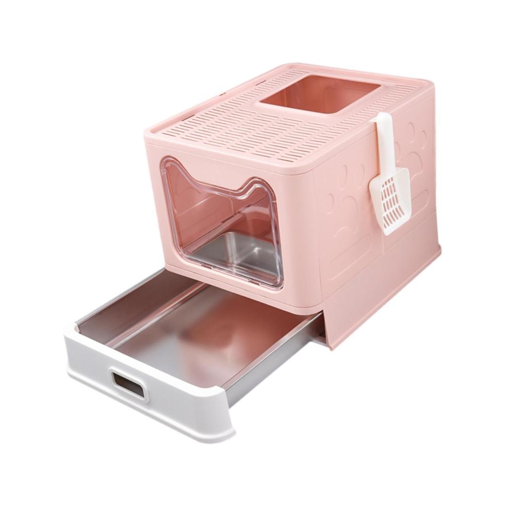 Cat Litter Box with Lid Foldable