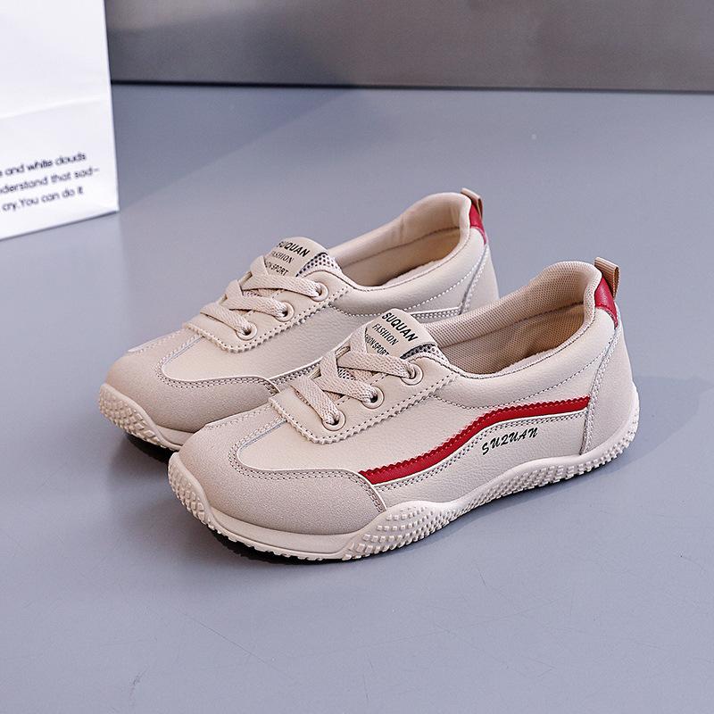 

New breathable little white shoes 2025 spring and autumn season height increase casual wear-resistant thin sole Korean version of college board shoes 40 хакі
