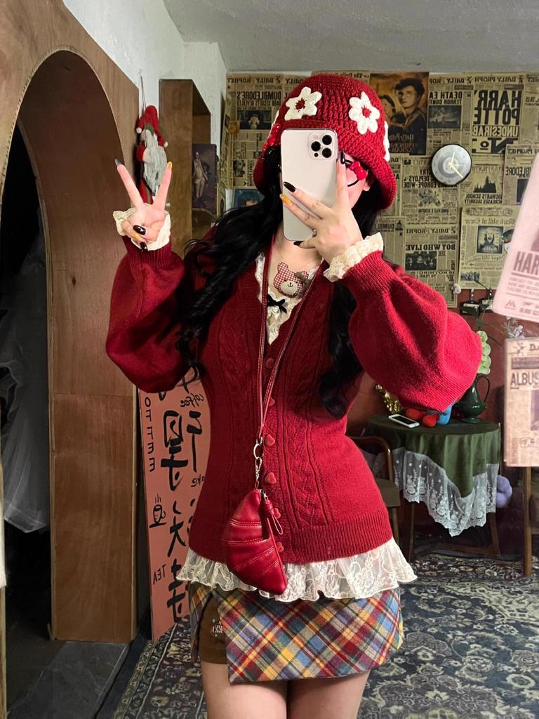 High-Waisted Slimming Korean Retro Spicy Girl Dachshund Mini Skirt for Autumn/Winter