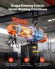 1000 kg Electric Chain Hoist, 6 m Lifting Height, 230V Single Phase Overhead Crane with 4.5 m Wired Remote Control, G100 Chain Electric Lift Hoist for