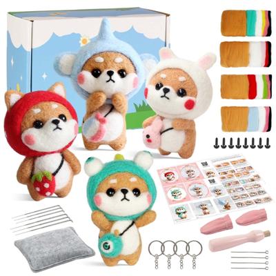 Wollfilz Material Produktionspaket für DIY Handarbeiten Erleben Sie die Freude, Ihr eigenes Plüschtier zu basteln