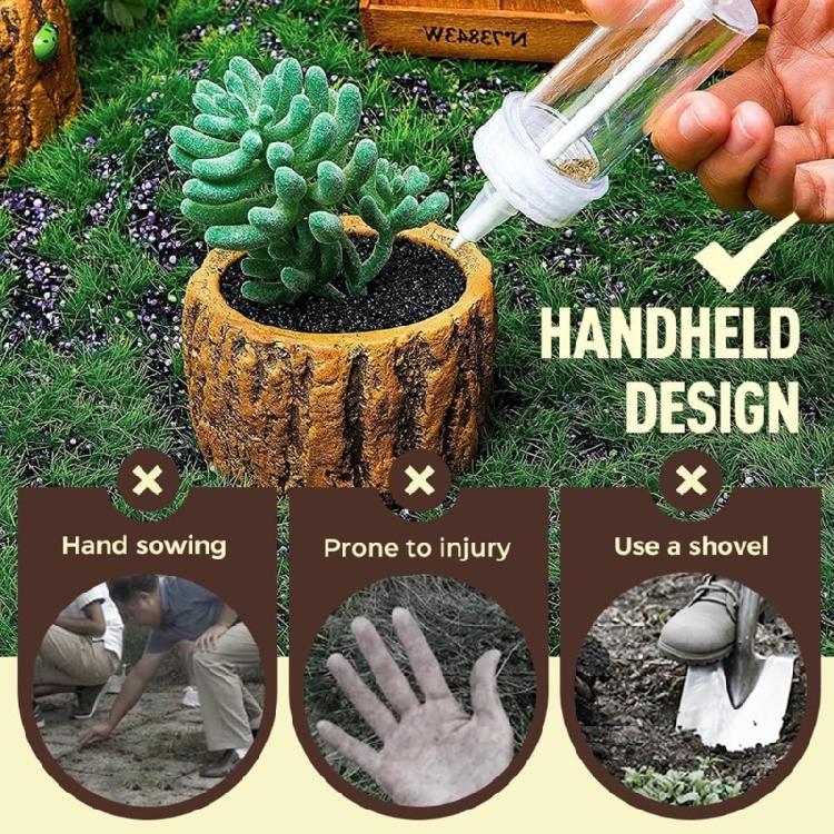 Portable Planting Spreader  Edition Handheld Tool for Tiny Planting Multifunctional Planting Dibber and Planter