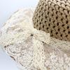 Parent-Child Sun Hat, Outdoor Sun Hat, Straw Hat, Women'S, Lace Big-Brimmed Straw Hat.