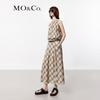 MO&Co. Tencel Blend Gradient Plaid Cropped Sleeveless Top
