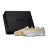 Nike Zoom Kobe 6 Rutschfest Abriebfest Niedrig geschnitten Basketballschuhe Herren Gold Silber FQ3546-100(Team80-S-BOX)