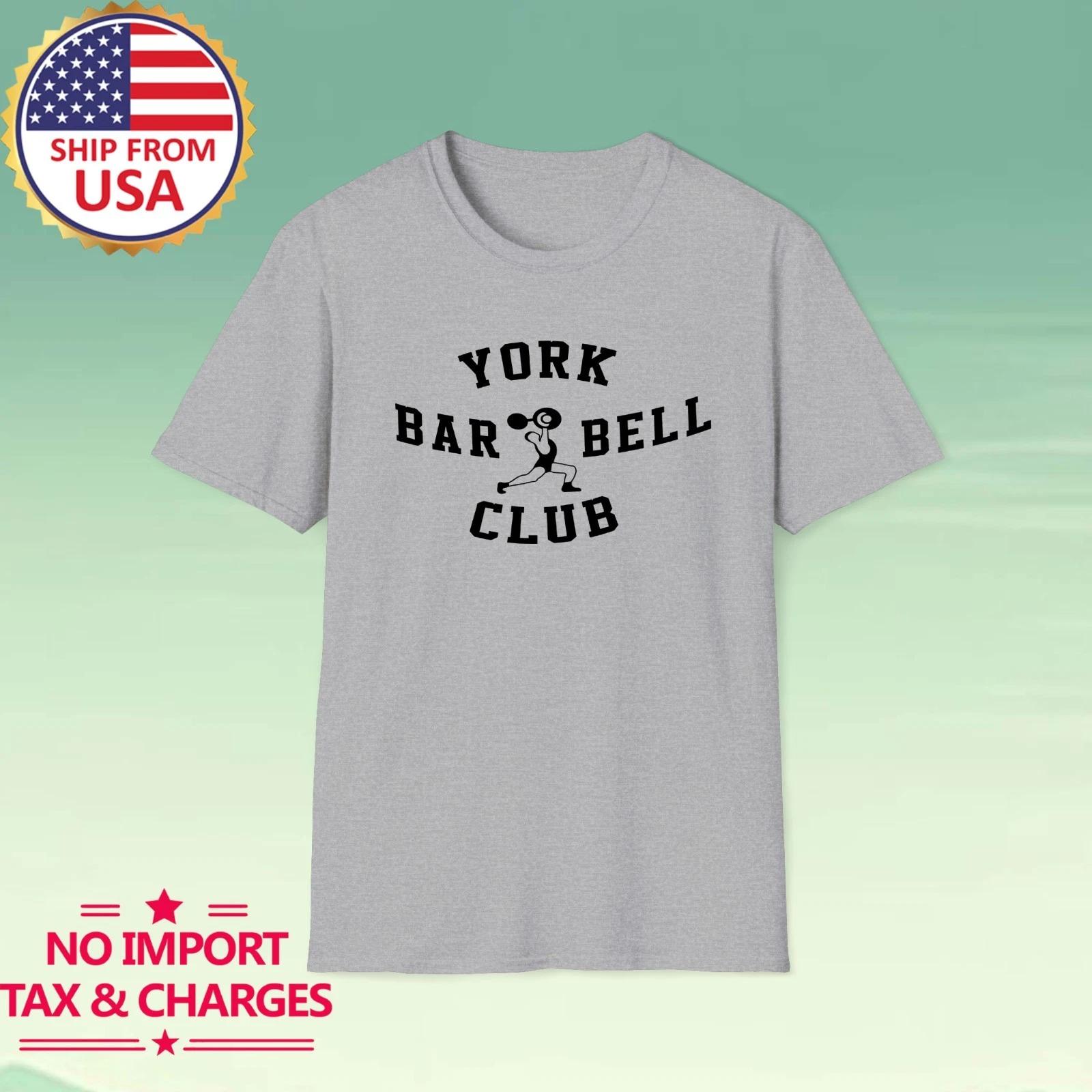 York Barbell Club Men s Grey Size S-5XL L