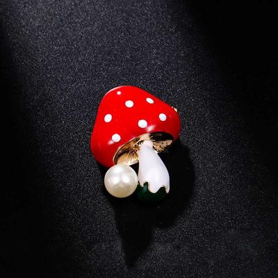 Kreslený Roztomilý Vlastní Vtipný Klopový Odznak Houba Smaltované Odznaky Šperkový Dárek Odznak Rostlina Brože Brož