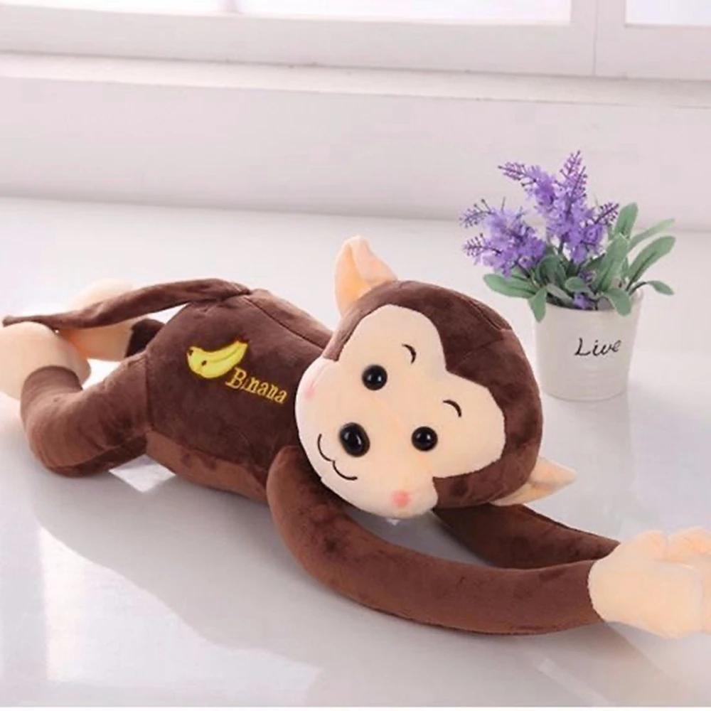 45cm Cute Long Arm Monkey Plush Toy 5 Color Anti-Collision Banana Can Tie Curtains With Monkey Doll Multi-Purpose Decoration