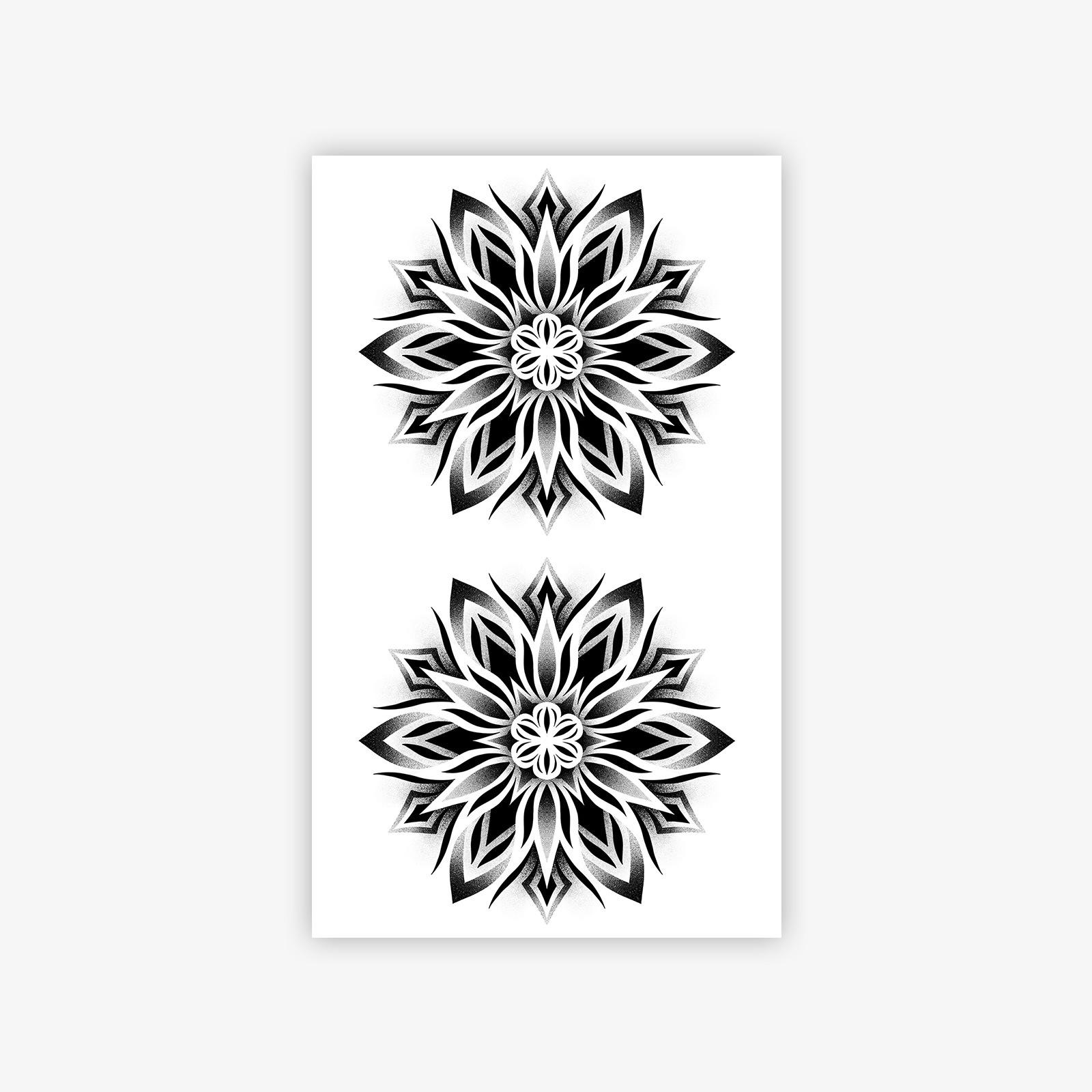 

Domineering Totem Tattoo Sticker Men S Arm Waterproof Lasting Herbal Semi-Permanent Juice Tattoo Sticker 9*15