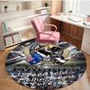 Collingwood Football Print Round Rug, Washable Floor Carpet, For Entryway Dorm Laundry Room Office Study, Home Decor Birthday Christmas Gift