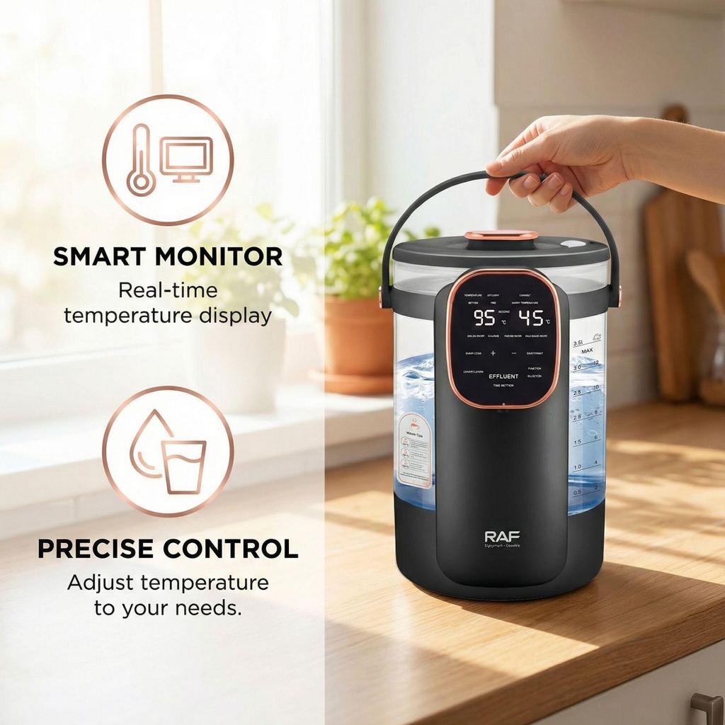3.5L Multi-functional Electric Kettle with Digital Display and Overheat Protection, 1000W