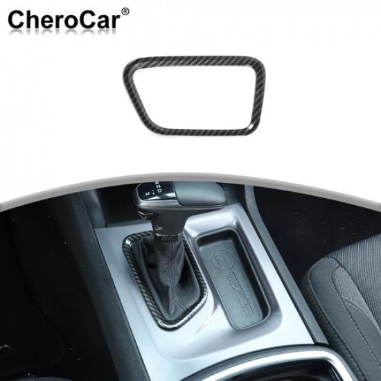 Kohlefaser ABS Innenraum Schalthebel Rahmen Verkleidung Abdeckung für Dodge Charger 2015+