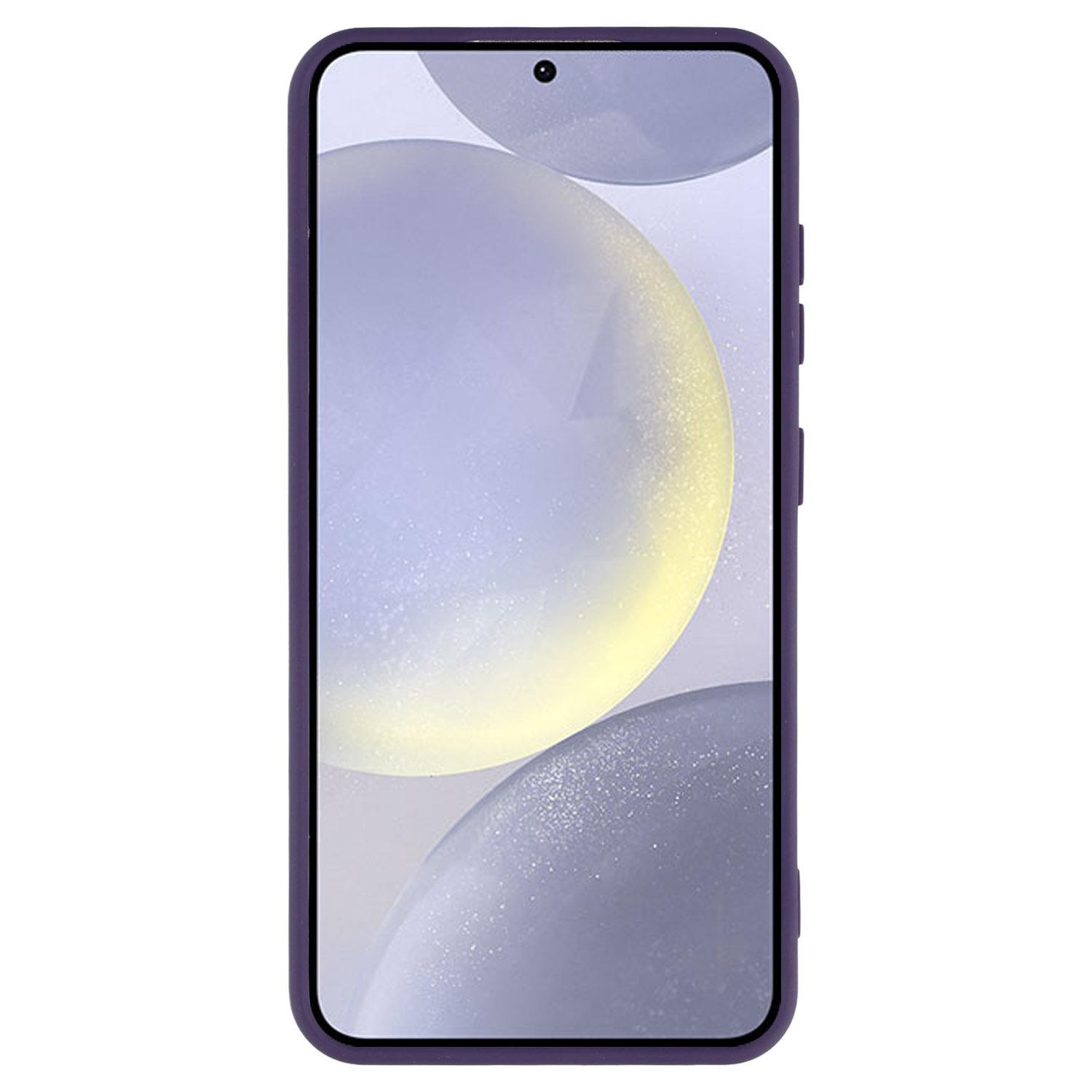 

For Samsung Galaxy S25/S24 Phone Case TPU+Acrylic Clear Back Cover Sapphire