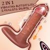 Insertion Heated Wearable Dildo Vibrator with Remote Control 7 Vibrations 3 Insertion Modes Female G-Spot Clitoral Rear Hip Stimulation Adult Sex Toys
