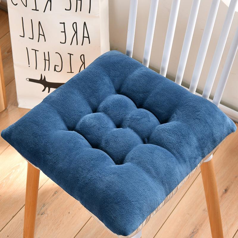 

Утолщенная теплая подушка для дома, осень и зима, подушка для сидения на полу, для сидения в офисе, для сидения в офисе, подушка для поясницы, мягкая и удобная подушка для стула 45*45cm