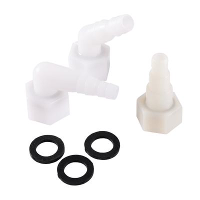 Raccordo a gomito da 45°90°180° con filettatura femmina da 1/2" ID 9~13mm Giunto per tubo Irrigazione da giardino Serbatoio d'acqua Sistema di drenaggio per acquario Raccordo