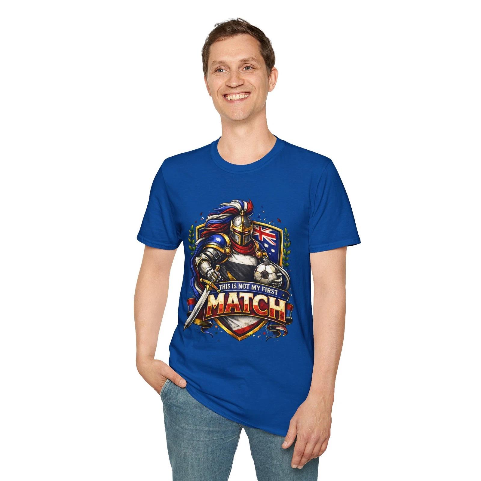 Australia Soccer Knight  This Is Not My First Match  Children s Children s T  Children s T-shirt Football 100