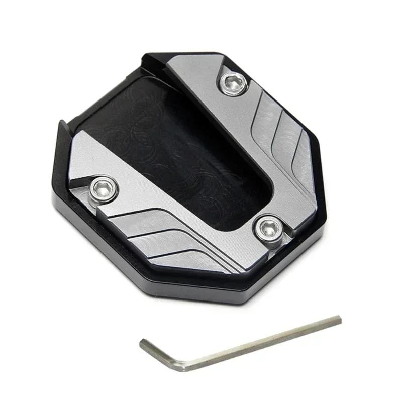 Aluminum Alloy Motorcycle Bike Kickstand Extender Foot Side Stand Extension Foot Pad Support Plate Motorbike Accessories