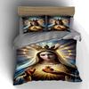 Crowned radiant figure. Bedding Duvet cover sets Duvet covers Pillowcases gifts (1 * Duvet Cover 2 * Pillowcases, without duvet insert)