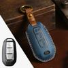 Leather Car Key Case Cover Holder Keychain Shell for Nissan Juke Leaf Micra K12 Note Patrol Qashqai J11 J10 Tiida Versa X Trail
