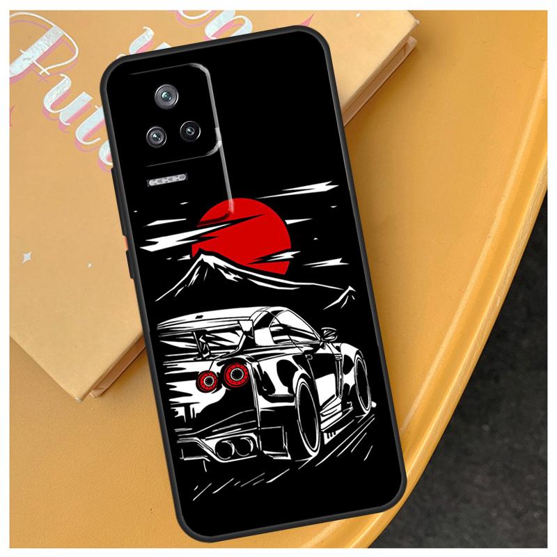 Japan JDM Sports Cars Male Men Funda For Xiaomi 17 Pro Max 15 14 Ultra 13T 14T 15T POCO X7 Pro X5 X6 F6 F5 F7 F8 Ultra Case