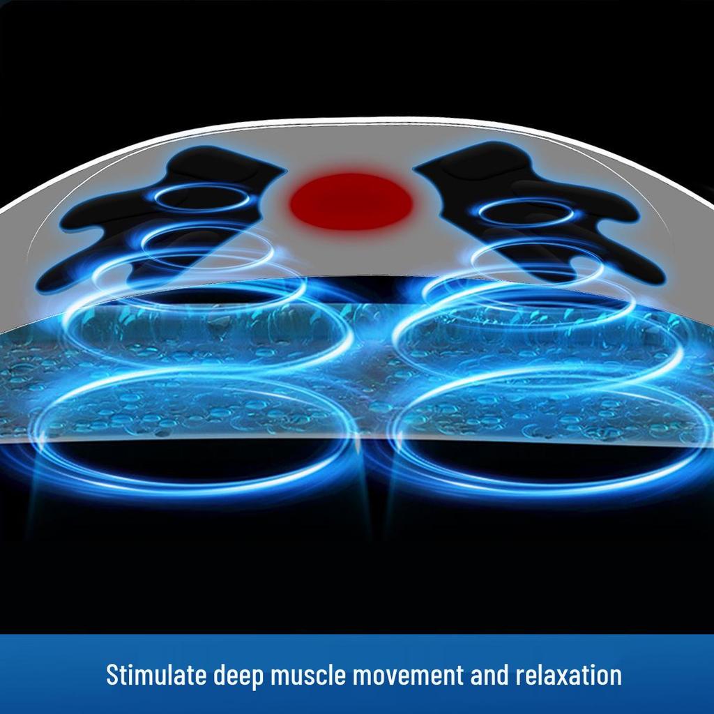 EMS Pulse Waist Massager: Microcurrent Heating Fitness Belt for Exercise and Relaxation