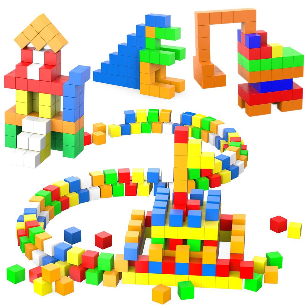 AOMACO Magnetic Cubes, Magnetic Blocks, Magnetic Toys, 3D Puzzles, Colorful, Brain Training, Spatial Recognition, Creativity, Imagination, and