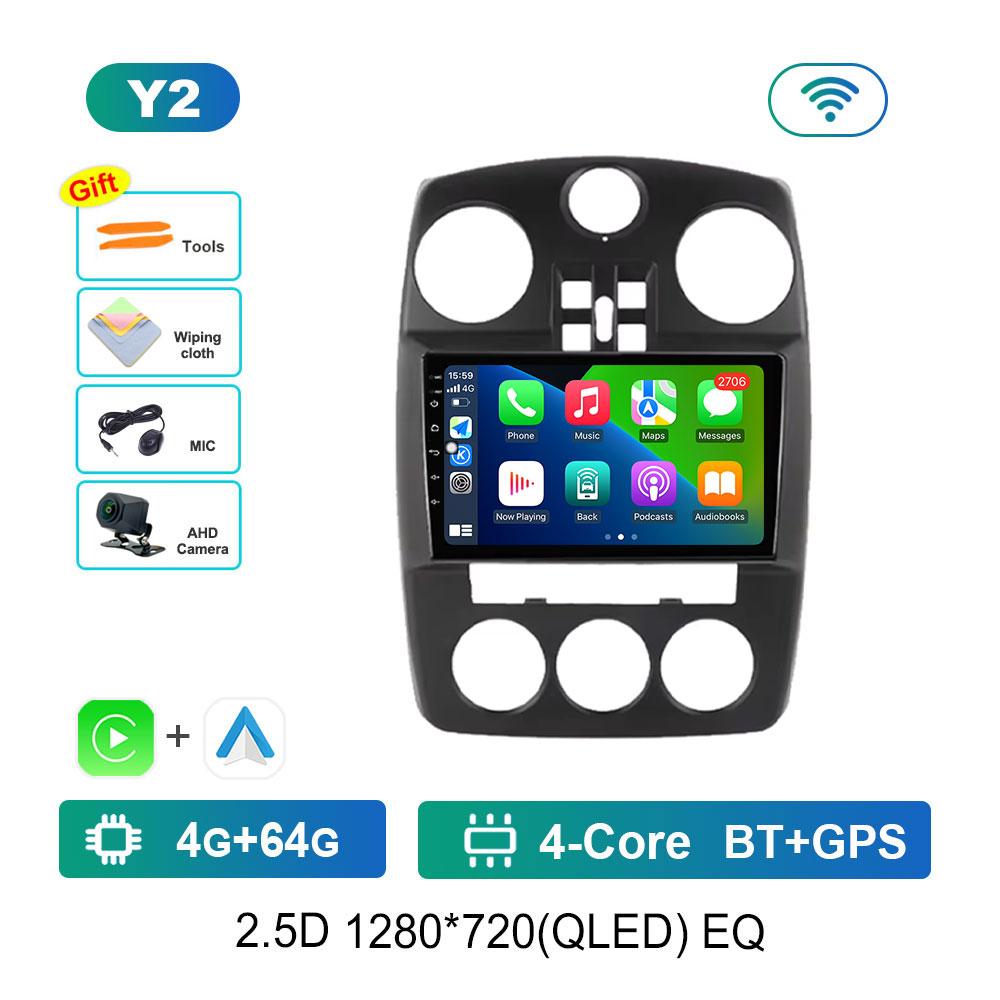 Android 14 Car Radio Multimedia Player for Chrysler PT Cruiser 2007 - 2009 WiFi GPS Navigation DSP Stereo Split Screen Head Unit