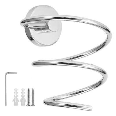 WallMounted Hair Dryer Holder Hairdressing Blower Bracket Bathroom Shelf Storage Rack Hanger