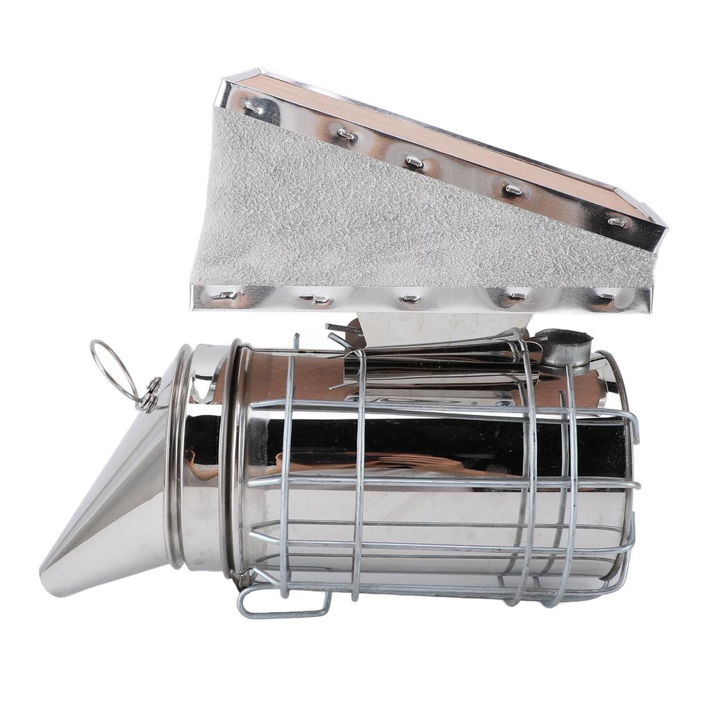 Beehive Smoker Stainless Steel Solid Wood Bee Smoker Beekeeping Equipment with Filter for Beekeeper