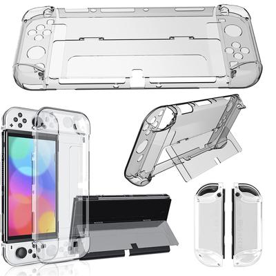 Elnicec Switch OLED-Abdeckung Schalter Organisches EL-Modell Klare Abdeckung TPU-Abdeckung Separates Design Einfaches Anbringen und Abnehmen Kein Vergilben Ultradünn