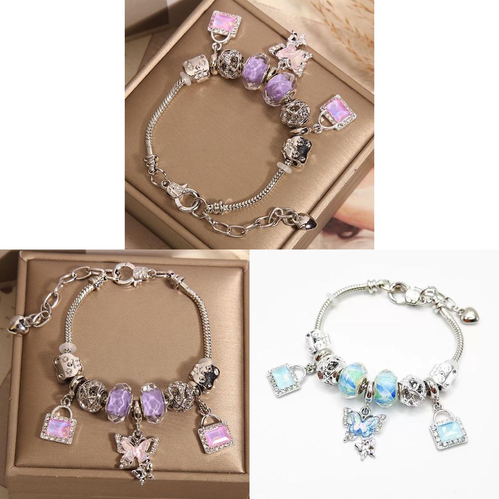 Hand Chain Women Jewelry With Alloy Material Butterfly Pendant For Romantic Couples