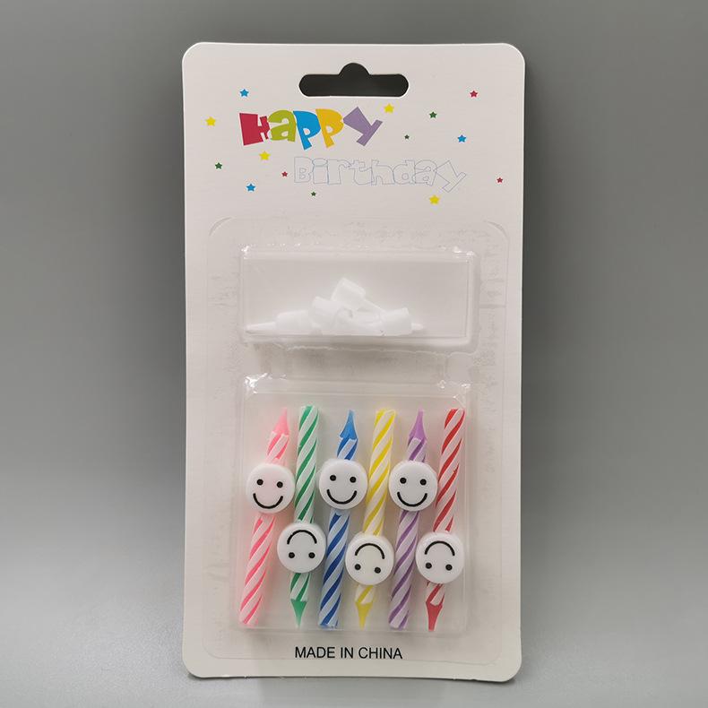 

Macaron Color Birthday Candle Color Spiral Birthday Cake Candle Creative Expression Curved Shape Thread Rotation black lips