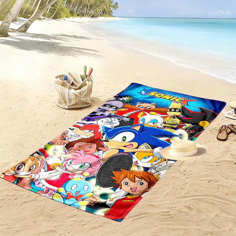 SONIC Beach Towel Perfect for Travel, Outdoor Activities, Swimming, Camping, Hiking