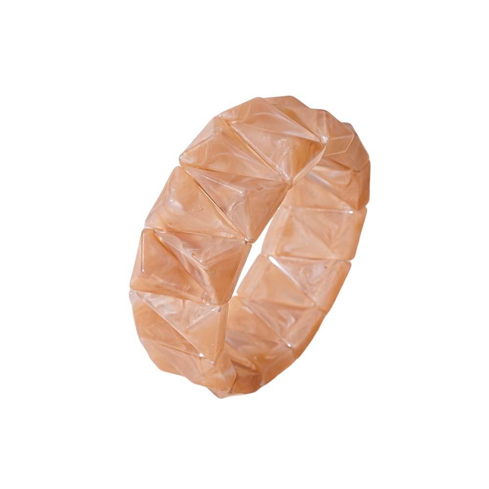 Smudging Irregular Wide Bracelet Bohemian Retro Hand Ring Unique Acrylic Bangle  Decoration