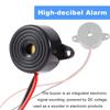 10-pack 3-24V DC Piezoelectric Active Buzzer Alarm with Wire and Spring Screw Connector High Decibel Continuous Sounding Buzzer
