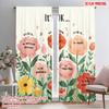 2pcs 2D Flat Printing Curtain It's OK To Be Different Polyester Without Electricity Festive Holiday Perfect for Room Bedroom
