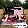 Custom Name Kpop Group Fashion Blanket  Ideal Bedding Blanket Perfect for Travel, Camping, Living Rooms, Offices, Sofas, Fan Christmas gift